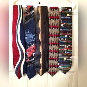 Men's Ties Most 100% Silk Lot‎ Of 5